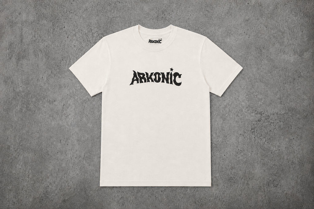 Arkonic tee - black and white.